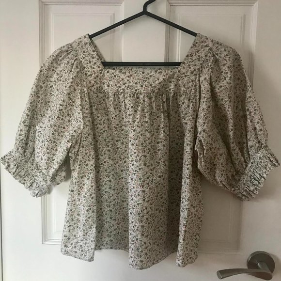 Doen Tops - *SOLD* Dôen Leon Top in Green Summer Nectar